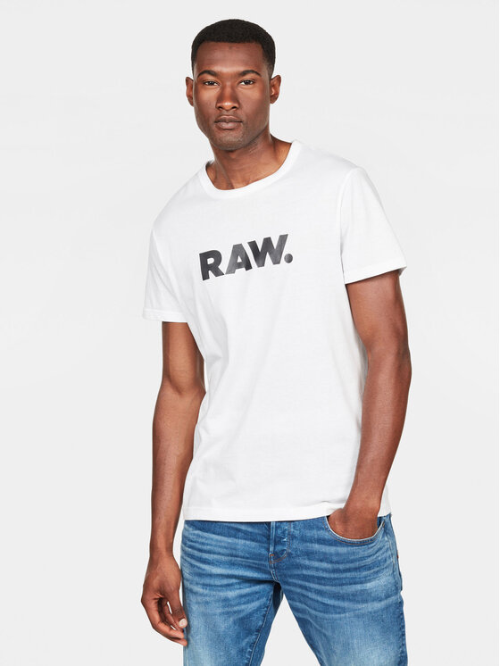 G-Star Raw T-krekls Holorn D08512-8415 Balts Regular Fit