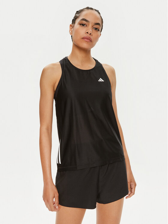 adidas adidas Технічна футболка Own The Run IN8317 Чорний Regular Fit