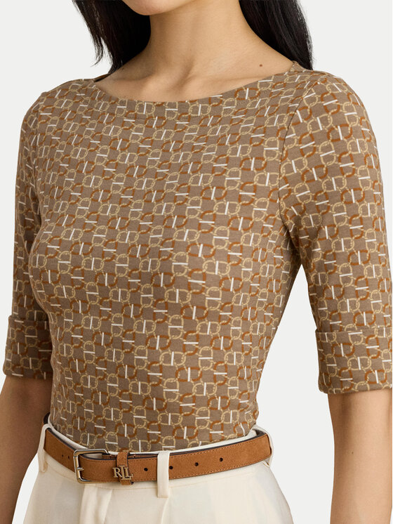 LAUREN RALPH LAUREN LAUREN RALPH LAUREN Palaidinė 200980042001 Smėlio Slim Fit