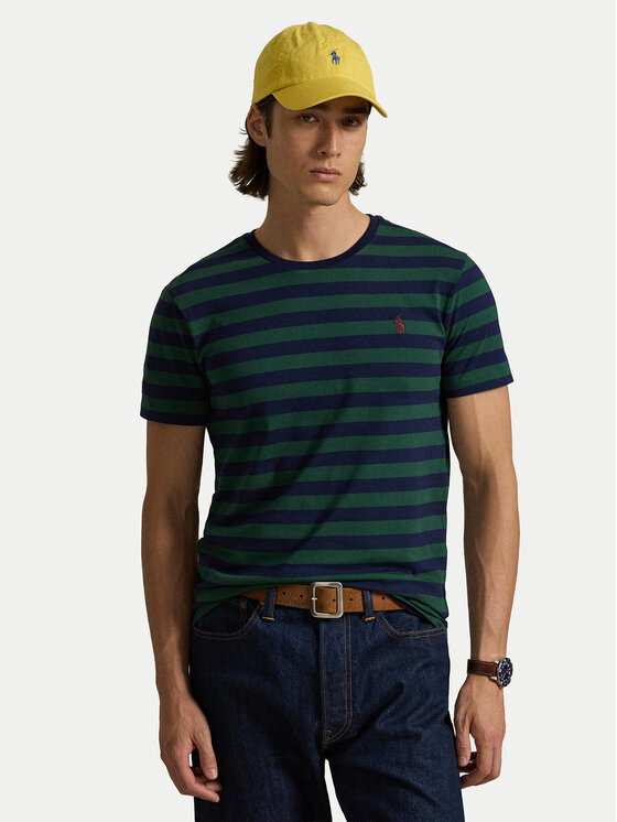 Polo Ralph Lauren Polo Ralph Lauren T-Shirt 710803479031 Zielony Custom Slim Fit
