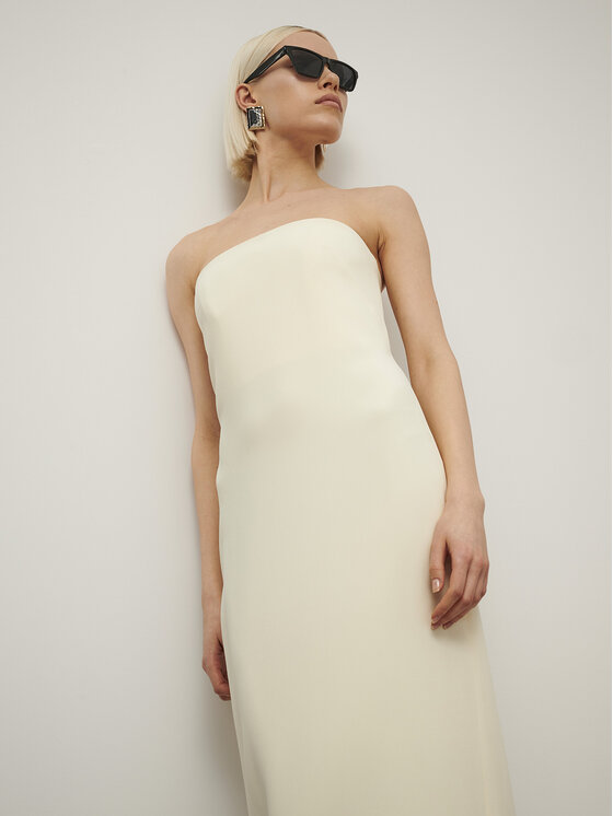 La Mania La Mania Vestito da giorno MUSE Bianco Classic Fit