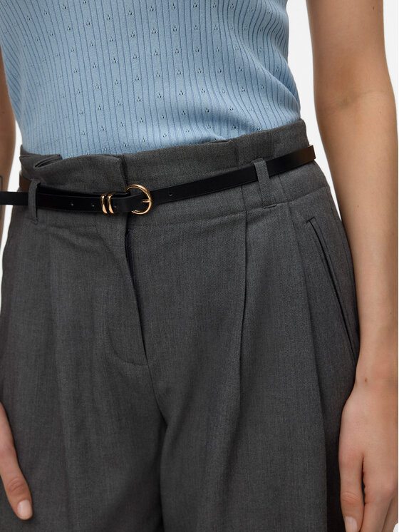 Vero Moda Vero Moda Medžiaginės kelnės Tahia 10340300 Pilka Wide Leg