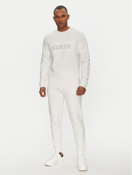 Guess Guess Μπλούζα Z5GQ09 K6ZS1 Λευκό Regular Fit
