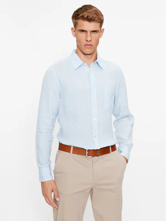 Boss Hemd 50489344 Blau Regular Fit