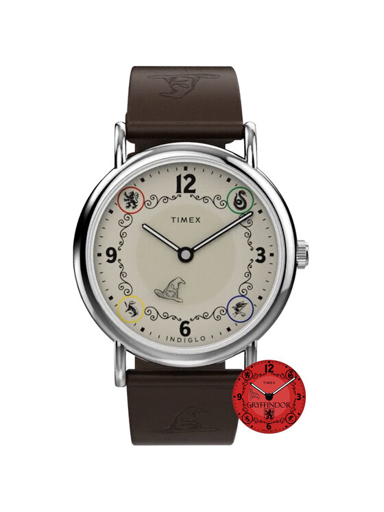 Timex Timex Zegarek TW2Y76300 Brązowy
