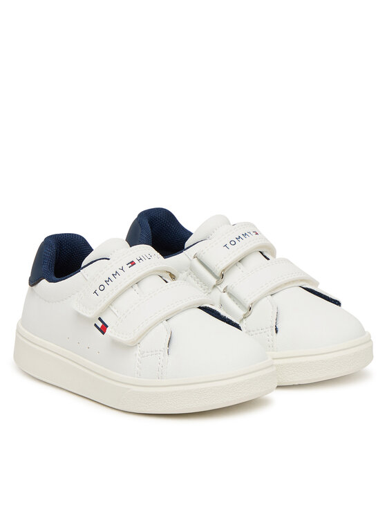 Tommy Hilfiger Tommy Hilfiger Sneakersy Low Cut Velcro Sneaker T1X9-35216-1355 M Biały