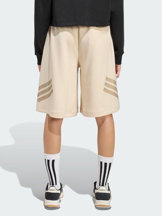 adidas adidas Szorty materiałowe 159451 Beżowy Loose Fit