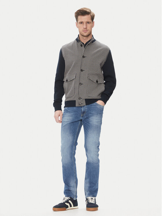 Bugatti Bugatti Pulóver 8750 75173C Sötétkék Regular Fit
