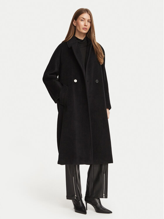 Marella Marella Μάλλινο παλτό 2623016082200 Μαύρο Regular Fit