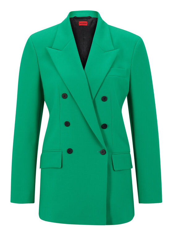 HUGO Hugo Giacca da abito Amalisa 50489236 Verde Relaxed Fit