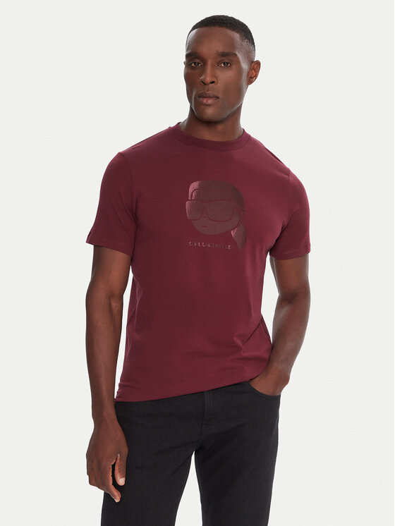 KARL LAGERFELD KARL LAGERFELD T-shirt 755032 554221 Bordeaux Regular Fit