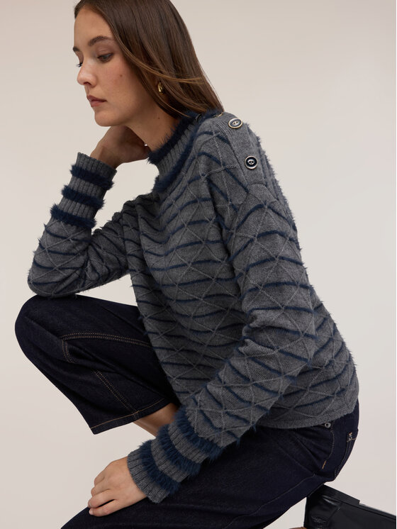 Motivi Motivi Maglione M473W004184N0S3 Grigio Regular Fit