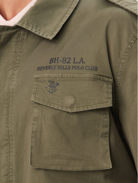 Beverly Hills Polo Club Beverly Hills Polo Club Πουκαμισοτζάκετ P-SS26M-JK0197-0342 Πράσινο Regular Fit