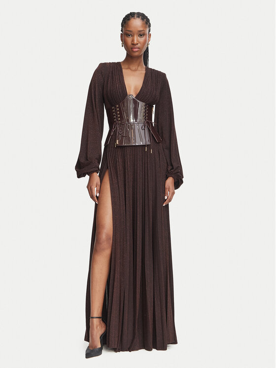 Elisabetta Franchi Elisabetta Franchi Вечірня сукня AB-R15-66E2 Темно-коричневий Slim Fit