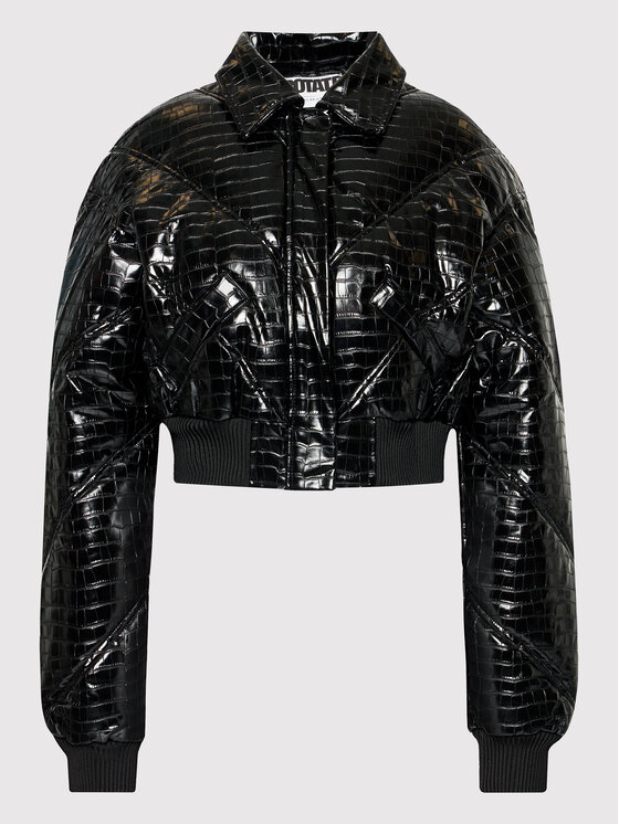 ROTATE ROTATE Bundy bomber Rosa Bomber Jacket RT549 Čierna Regular Fit