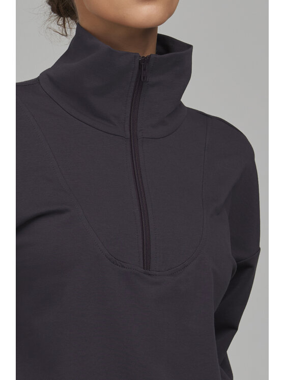 NIFE NIFE Bluza BL15 Szary ciemny Relaxed Fit