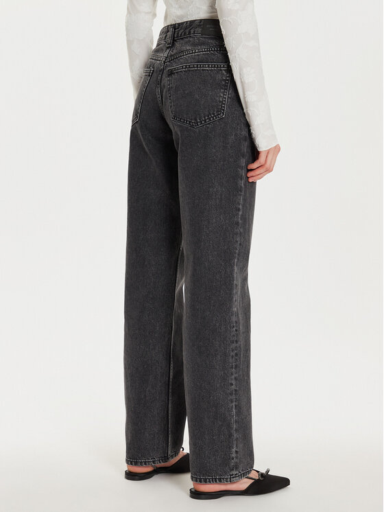 Gina Tricot Gina Tricot Traperice 21489 Crna Straight Fit