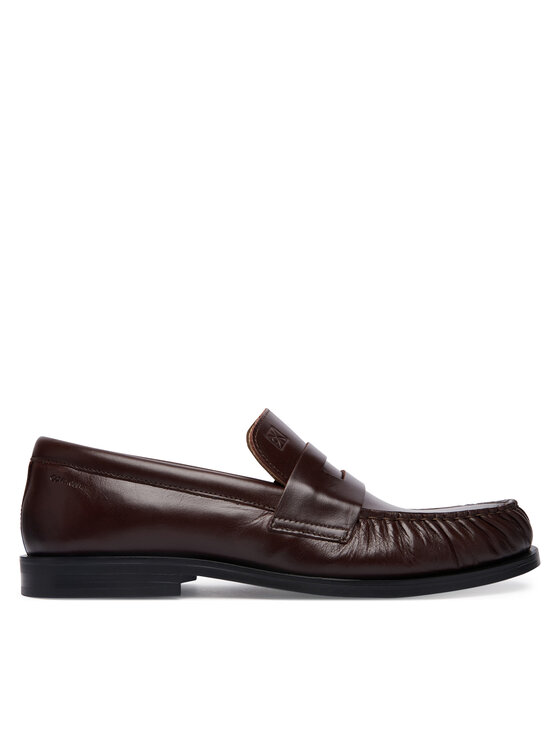Calvin Klein Calvin Klein Loaferke Ess Rubber Loafer Wr Pol Lth HM0HM02171 Temno rjava