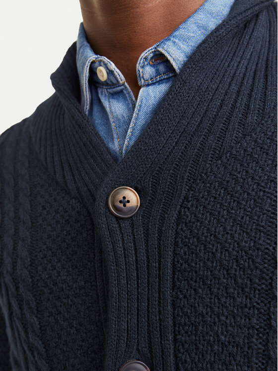 Jack & Jones Jack & Jones Kardigāns Craig 12258484 Tumši zils Regular Fit