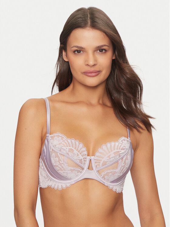 Hunkemöller Hunkemöller Podprsenka s kosticemi Almendra 205522 Fialová