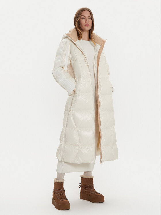 ViCOLO ViCOLO Vatovaná bunda TS0025 Écru Regular Fit