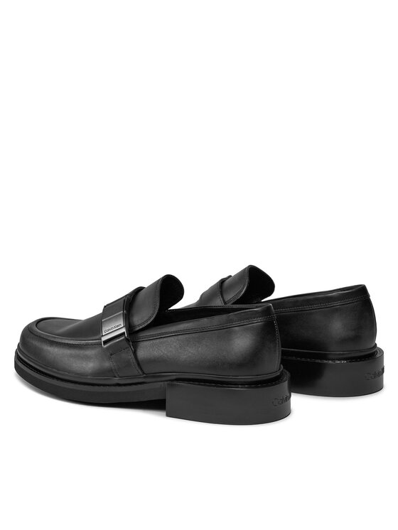 Calvin Klein Calvin Klein Lordsy Moccasin W/ Iconic Plaque HM0HM01452 Czarny