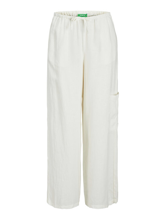 JJXX JJXX Bavlnené nohavice Breeze 12269769 Biela Wide Leg