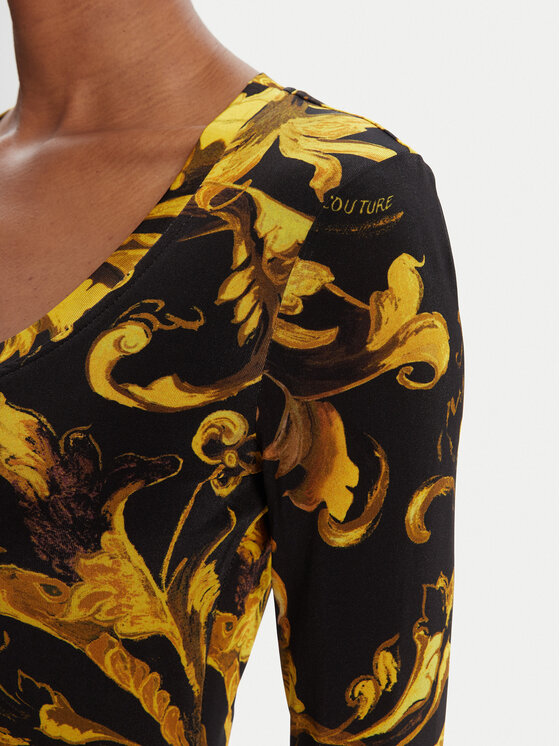 Versace Jeans Couture Versace Jeans Couture Rochie de zi 79HAO920 JS500 Negru Slim Fit
