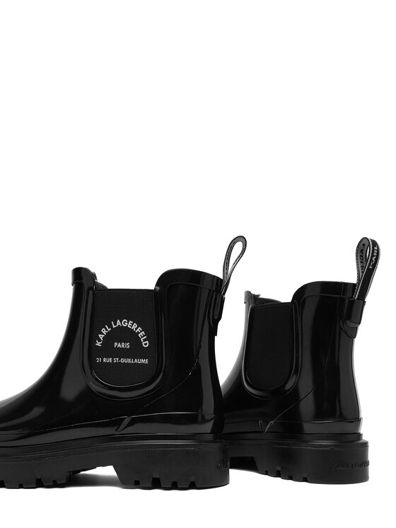 KARL LAGERFELD KARL LAGERFELD Гумени ботуши KL47140 Черен