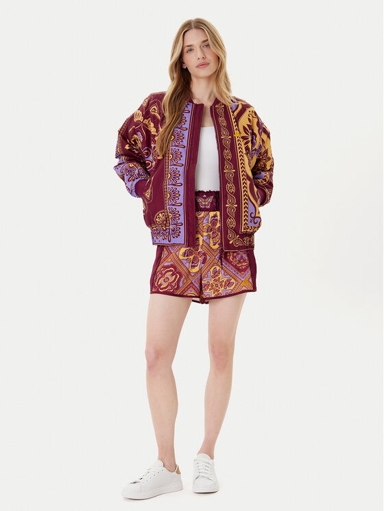 adidas adidas Μπουφάν μεταβατικό Farm Varsity JL8621 Έγχρωμο Oversize