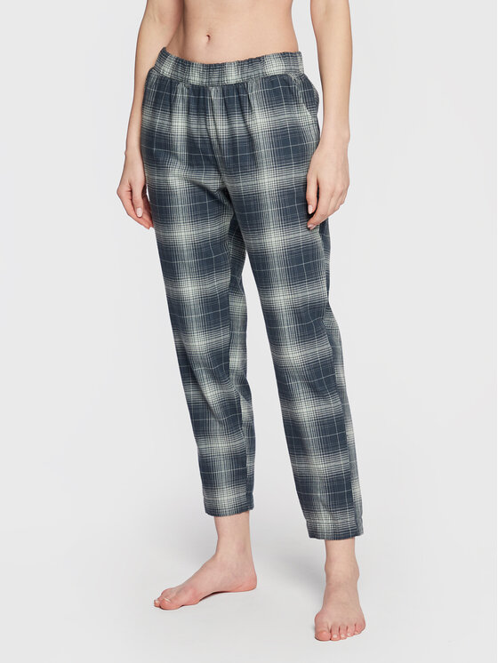 Triumph Pantaloni pijama Mix & Match 10209595 Albastru Relaxed Fit