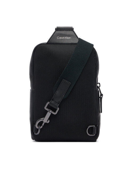 Calvin Klein Calvin Klein Crossover torbica Emblem Hw Sling LV04D3507G Crna