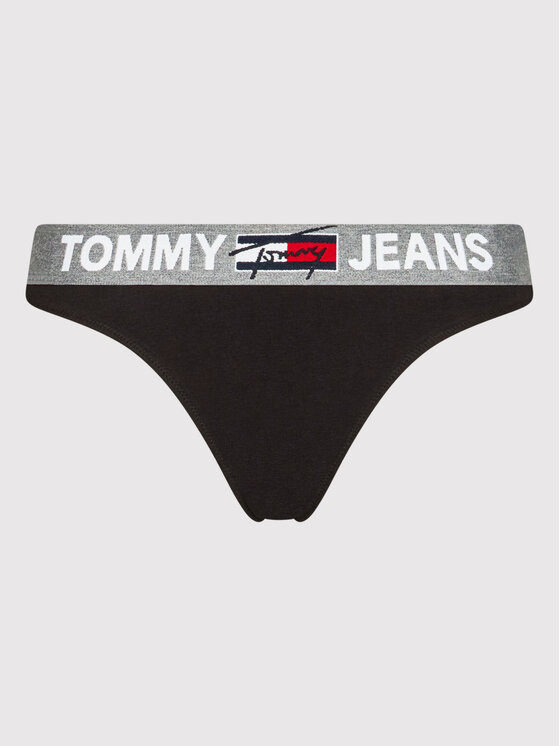 Tommy Jeans Tommy Jeans Kalhotky string UW0UW02823 Černá
