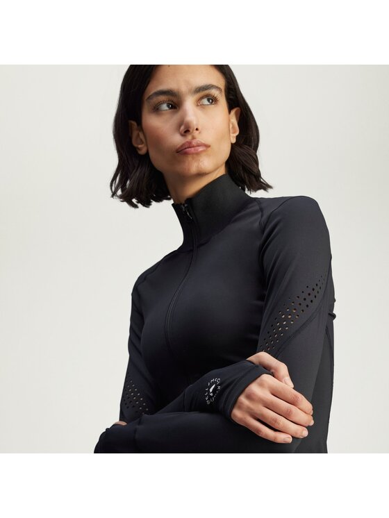 adidas by Stella McCartney adidas by Stella McCartney Kurtka do biegania By Stella McCartney Training Midlayer Czarny Slim Fit