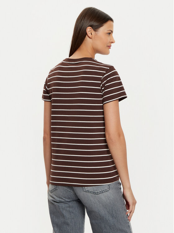 Guess Jeans Guess Jeans T-shirt W4BI53 KCIE1 Smeđa Regular Fit