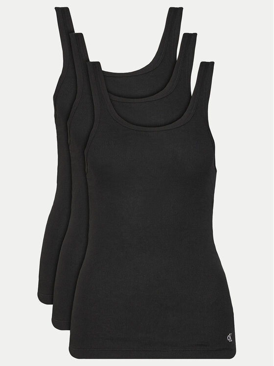 Calvin Klein Underwear Calvin Klein Underwear 3 db-os felső szett LV00QS7493 Fekete Regular Fit