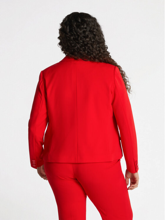 Fiorella Rubino Fiorella Rubino Marynarka Q468T000181N016 Czerwony Boxy Fit