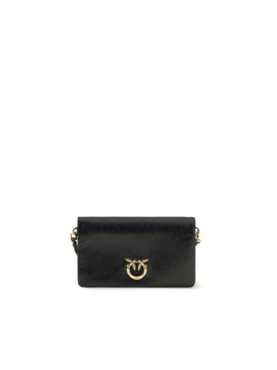 PINKO PINKO Torebka Black Goatskin Shoulder Czarny