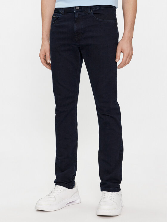 KARL LAGERFELD Jeans Hlače 265840 541830 Mornarsko Modra Slim Fit