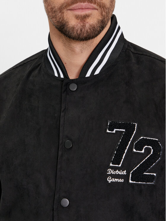 Brave Soul Brave Soul Kurtka bomber MJK-BROXTON Czarny Regular Fit