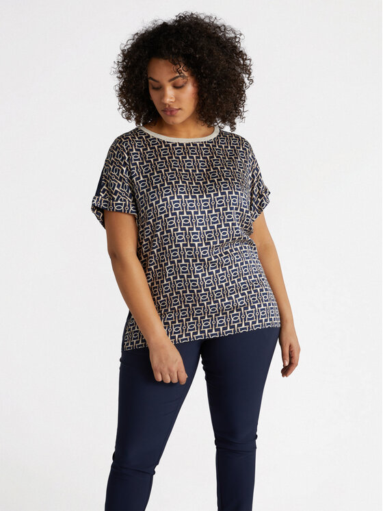 Fiorella Rubino Fiorella Rubino T-shirt G194L008499N0Z4 Blu Regular Fit