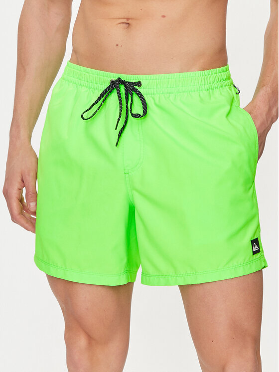 Quiksilver Pantaloni scurți pentru înot Everyday Solid Volley AQYJV03153 Verde Regular Fit