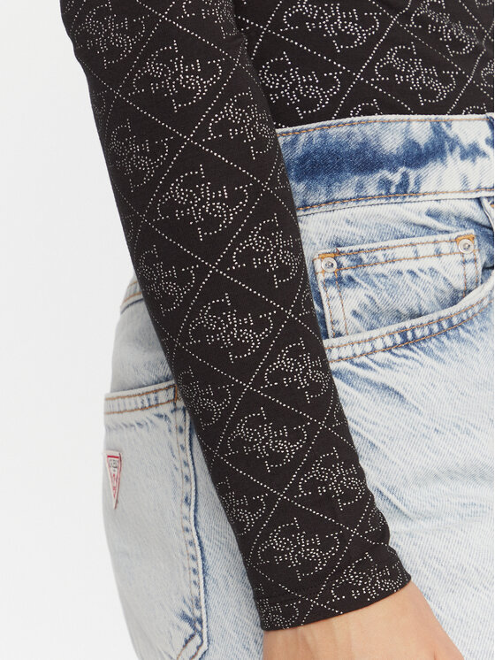 Guess Guess Glaustinukė W5BP09 K68D2 Juoda Slim Fit