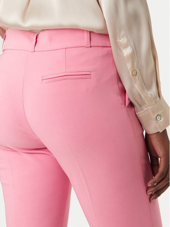 Rinascimento Rinascimento Kalhoty z materiálu CFC0128638003 Růžová Slim Fit