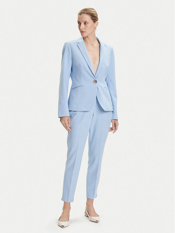 Tatuum Tatuum Medžiaginės kelnės Rimini T2505.150 Žydra Slim Fit