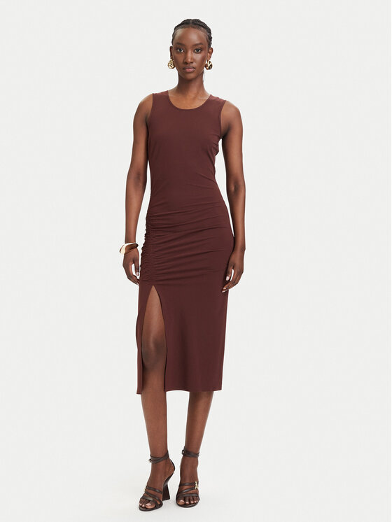 Patrizia Pepe Patrizia Pepe Ikdienas kleita 2A3081/JZ26-B887 Brūns Slim Fit