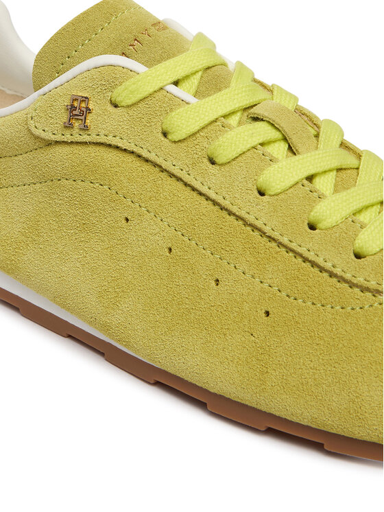 Tommy Hilfiger Tommy Hilfiger Sneakersy Th Bella Low Runner Suede FW0FW09189 Zelená