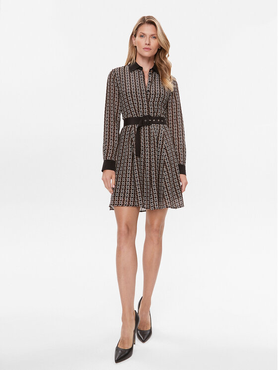 Liu Jo Liu Jo Kasdieninė suknelė CF3299 T3598 Ruda Regular Fit