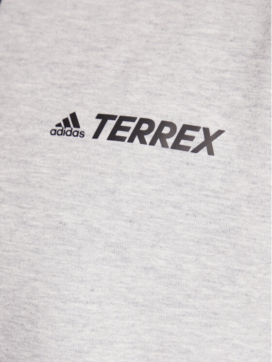 adidas adidas Bluza Terrex Logo Graphic Hoodie H50936 Szary Regular Fit