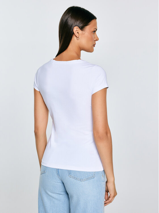 BIG STAR BIG STAR T-Shirt CLASSACA Biały Slim Fit